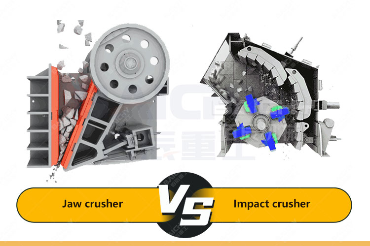 About the comparison between jaw crusher and impact crusher
