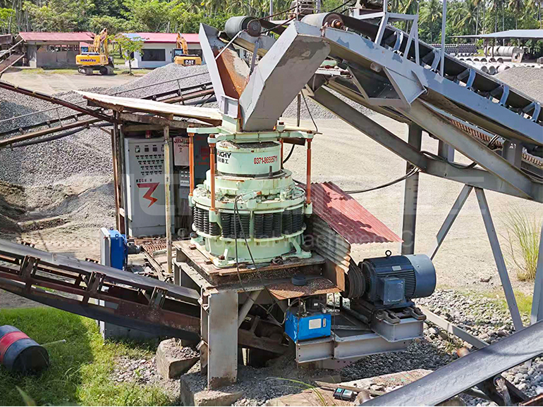 PYB900 Spring Cone Crusher 30-40 TPH Hard Stone Crushing Plant in Philippines