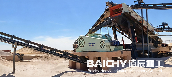 Mobile VSI Sand Maker + 2PG1000×800 Roller Crusher: Two-Stage Fine Sand Making Solution
