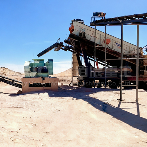 Finished 0-3mm sand stockpile at Baichy Lebanon project
