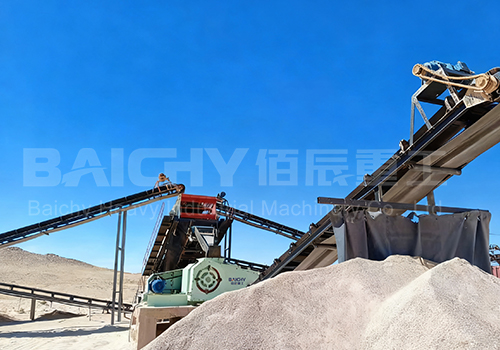 Mobile VSI sand maker + 2PG1000x800 roller crusher plant in Lebanon quarry site