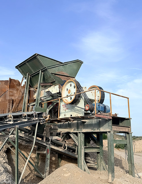PE500&times;750 jaw crusher and VSI8518 sand making machine