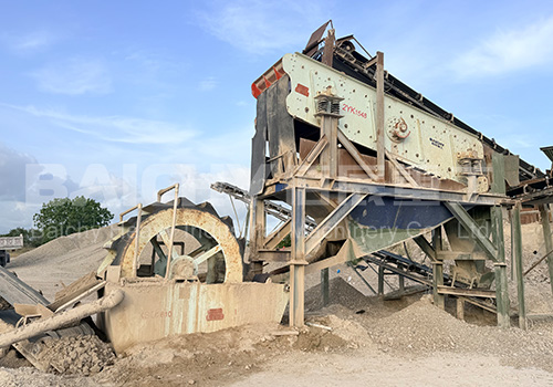 80-100TPH sand production line in Dominican Republic