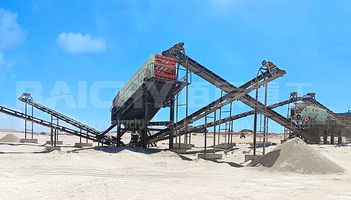Customer site of a crushing production line in Somalia