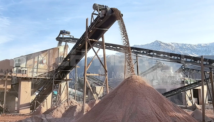 Customer site of a crushing production line in Kyrgyzstan
