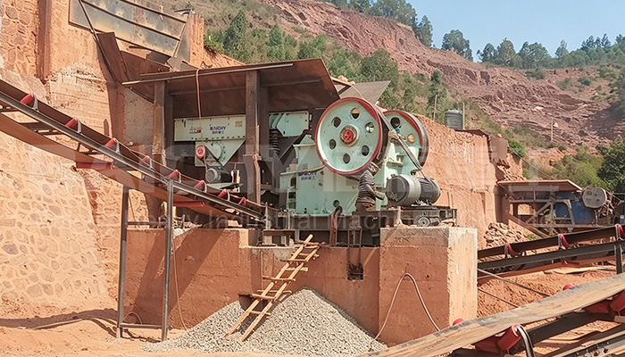 Granite Crushing jaw crusher