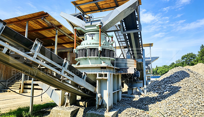 Spring Cone Crusher Site for Crushing River Pebbles in the Philippines