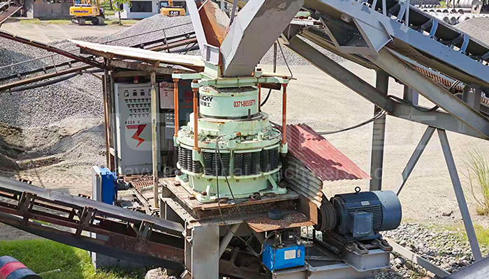 Spring Cone Crusher Site for Crushing River Pebbles