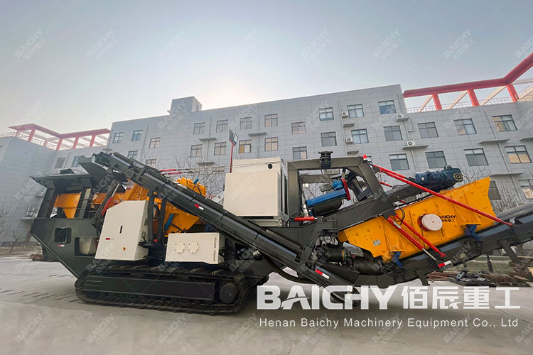 Baichy introduced a new electric YMC heavy track jaw crusher
