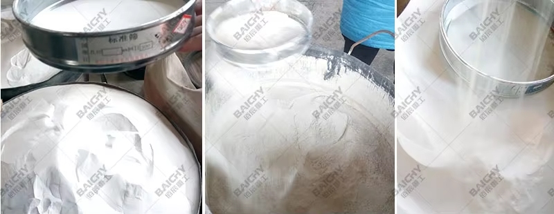 Gypsum powder finished product