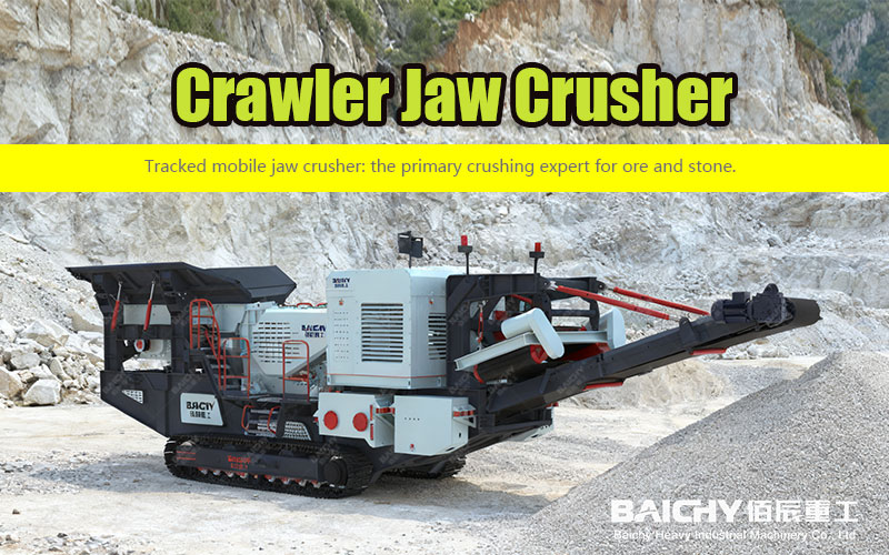 On-site Operation of a Crawler-Mounted Jaw Crusher