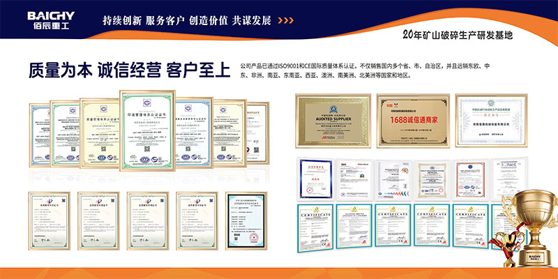Baichy Heavy Industry Company Certificate