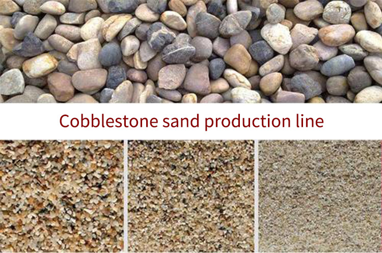100t/h sand production line for riverstone