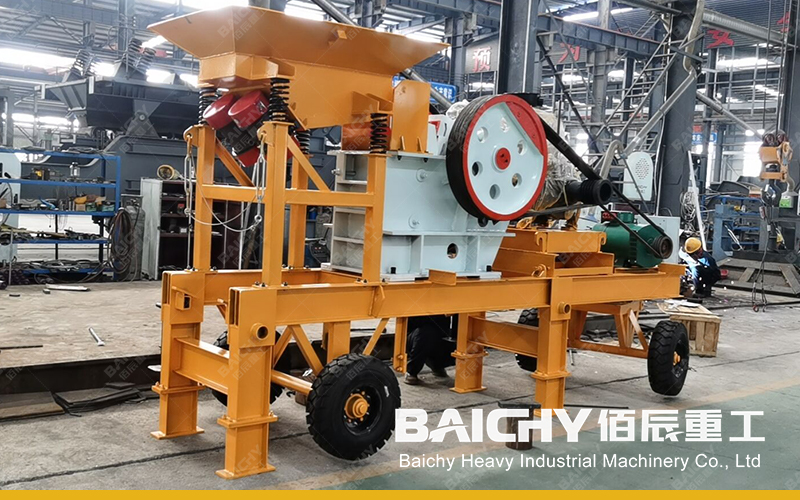 Diesel jaw crusher, Hard Rock PE Jaw Crusher Portable Stone Crushing Plant