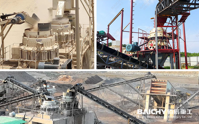 Cone crusher crushing site map