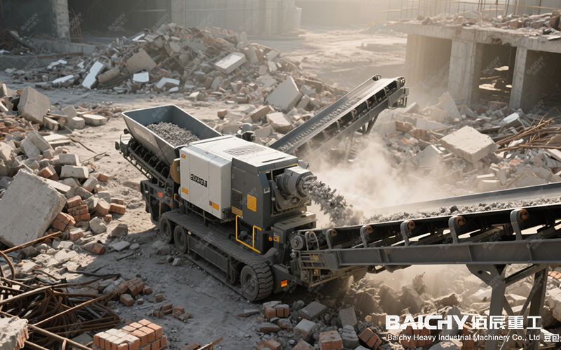 New Urban Demolition Solution: Mobile Crushing Station To Process Construction Waste On Site, Saving 50% Of Transportation Costs