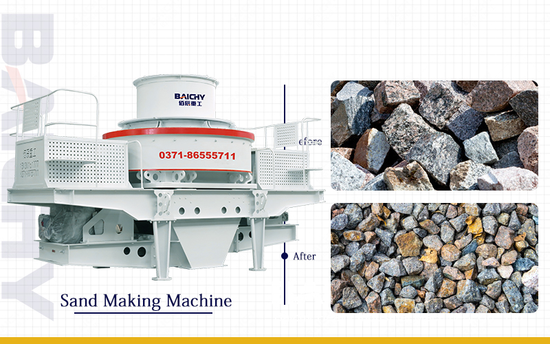 Artificial sand production line