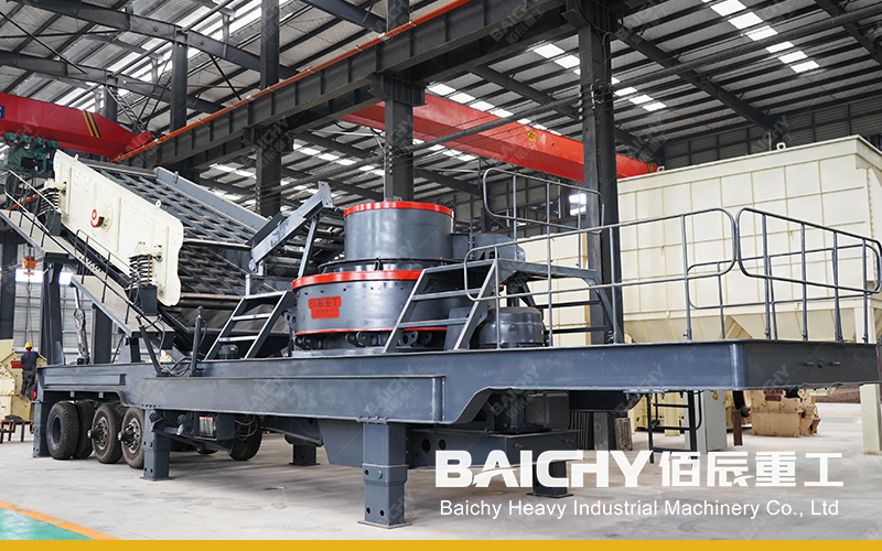mobile sand crushing machine