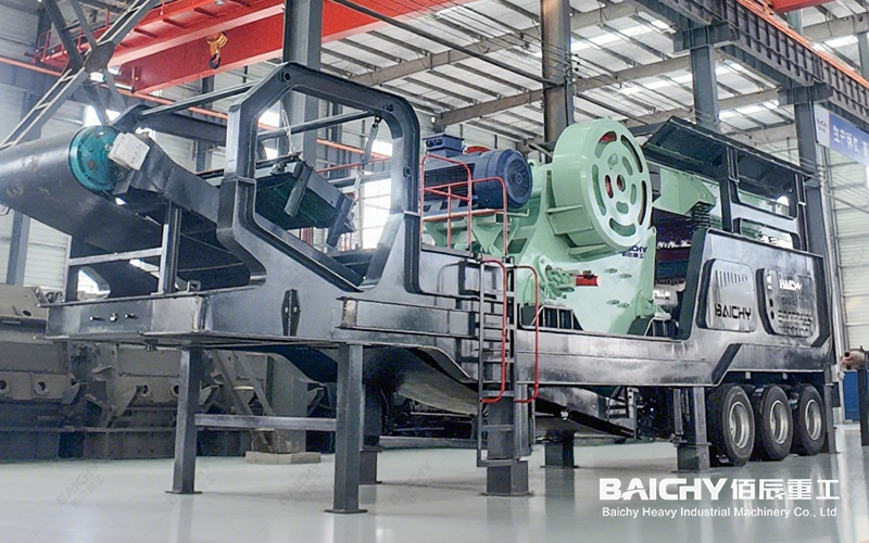 Mobile hard rock crushing equipment, mobile jaw crusher, min