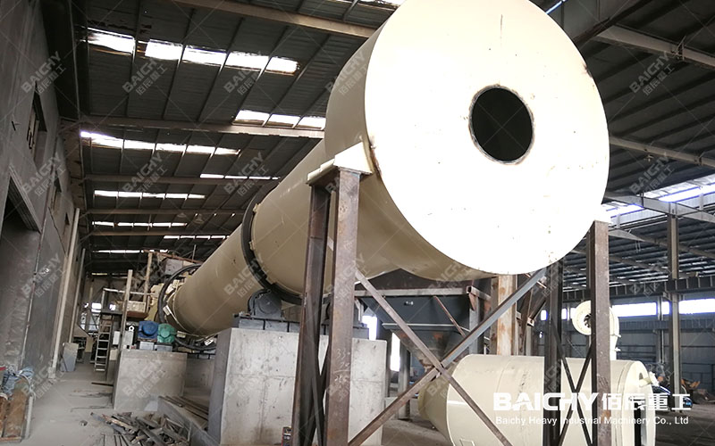 Single-drum dryer customer site