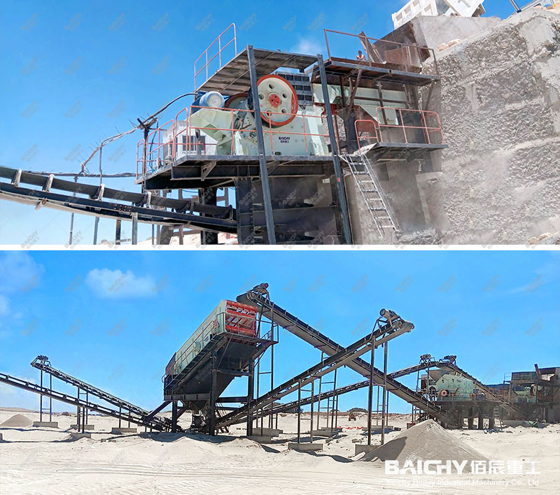 Somali limestone jaw crusher production line