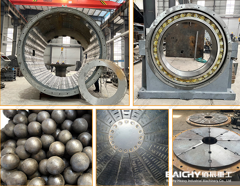 Detailed images of ball mill parts