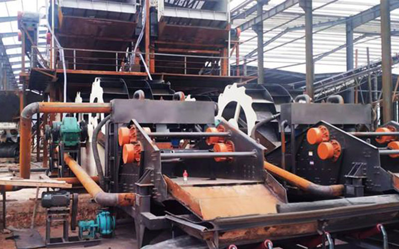 Sand washing and dewatering integrated equipment