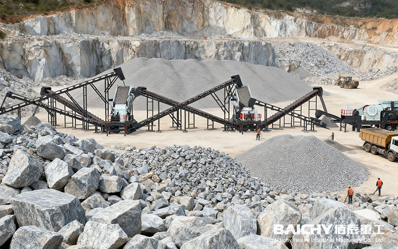 Limestone Mobile Crushing Site