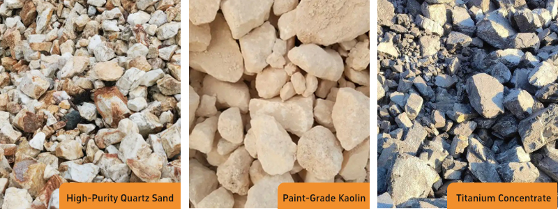 SiO₂ + Kaolin + Ti