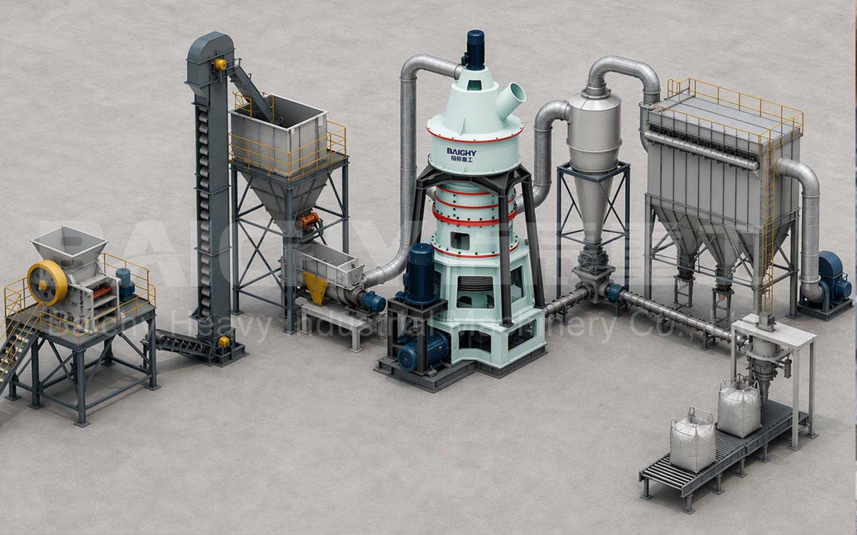 Industrial Barite Ultrafine Grinding Mill for 325-2500 Mesh Powder