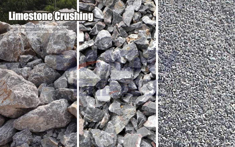 Limestone crushing