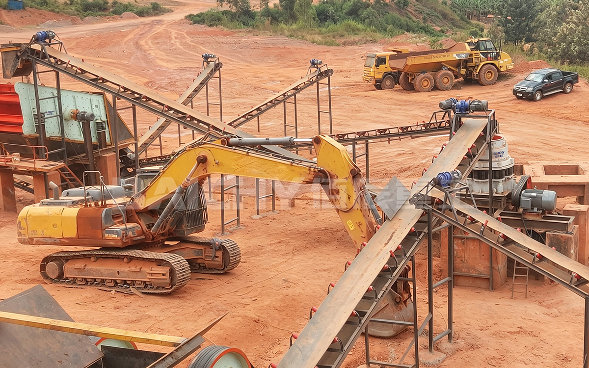 80-100 tph Jaw and Cone Crushing Plant