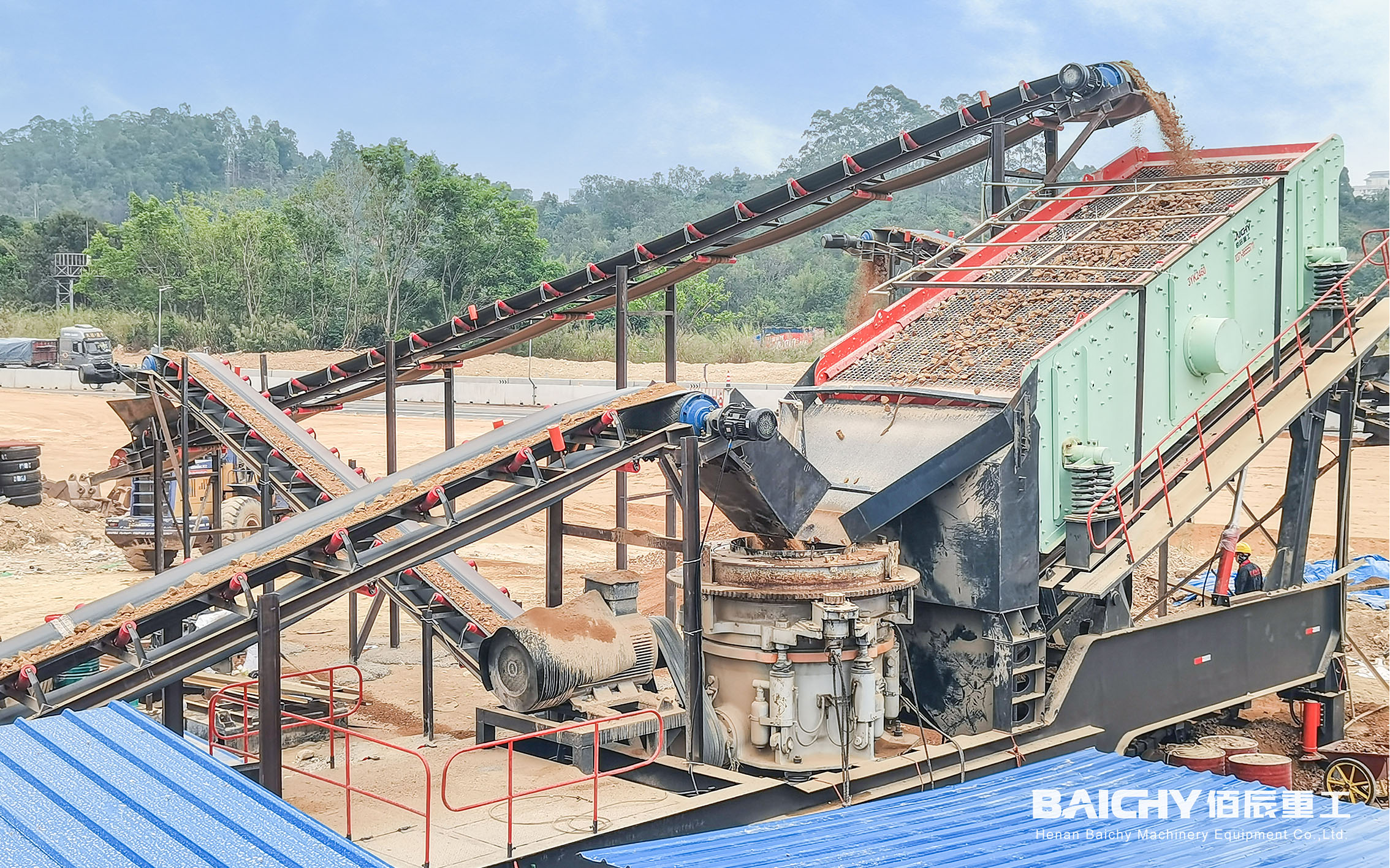 mobile crushing plant