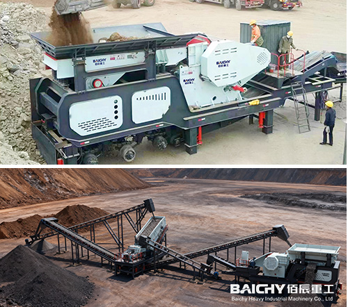 100 t/h Mobile Limestone Jaw Crushing Station