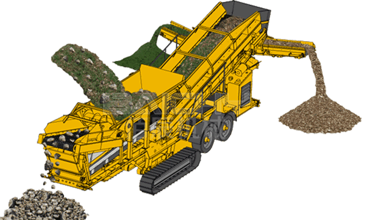 How does a mobile hammer crusher work?
