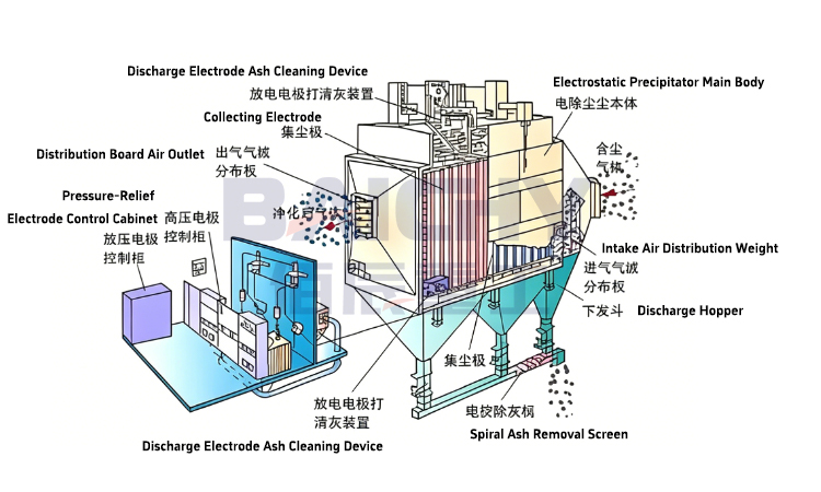 Structural Diagram of a Multi-Chamber Pulse Bag Filter