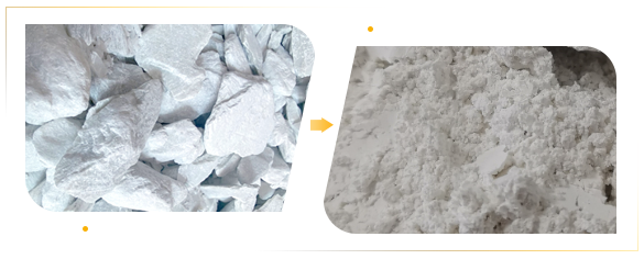 Talc grinding material