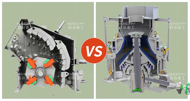 The-difference-between-the-impact-crusher-and-the-cone-crush