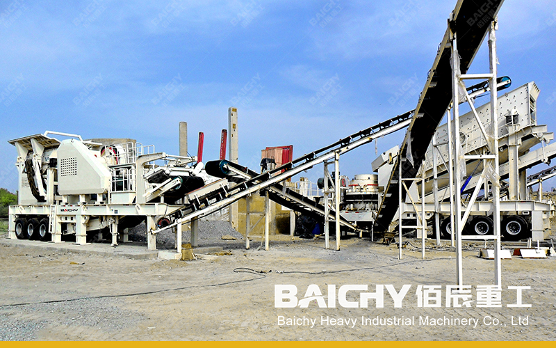 60-100tph Mobile crushing plant - Mobile Jaw & Cone Crus