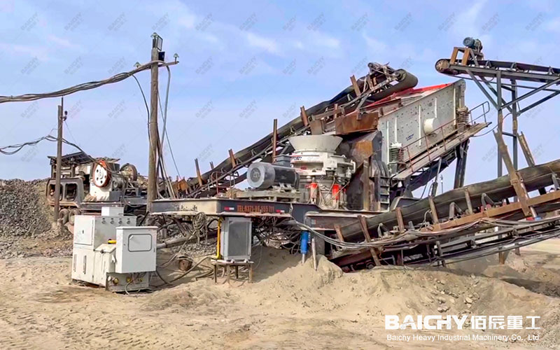 Mobile Jaw Crusher + Impact Crusher + Cone Crusher Triple Solution