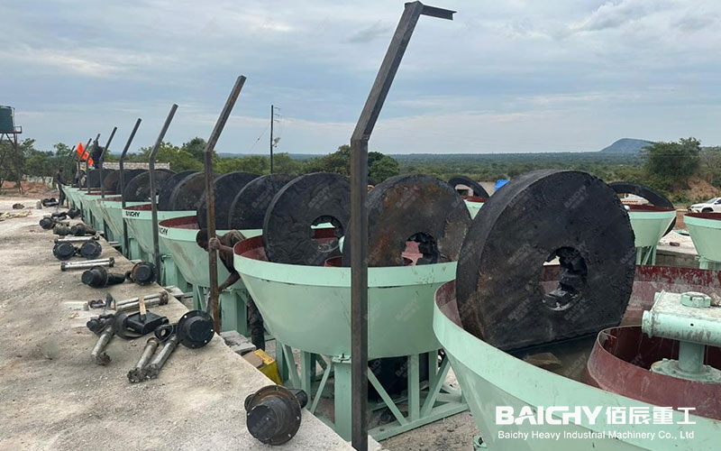 Best Selling 1200 Wet Pan Mills for Gold Ore Grinding