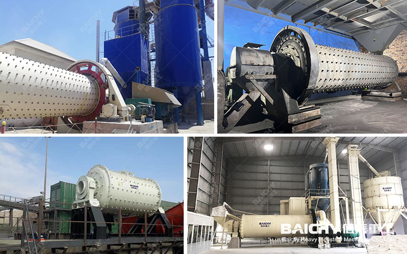 Ball mill customer site