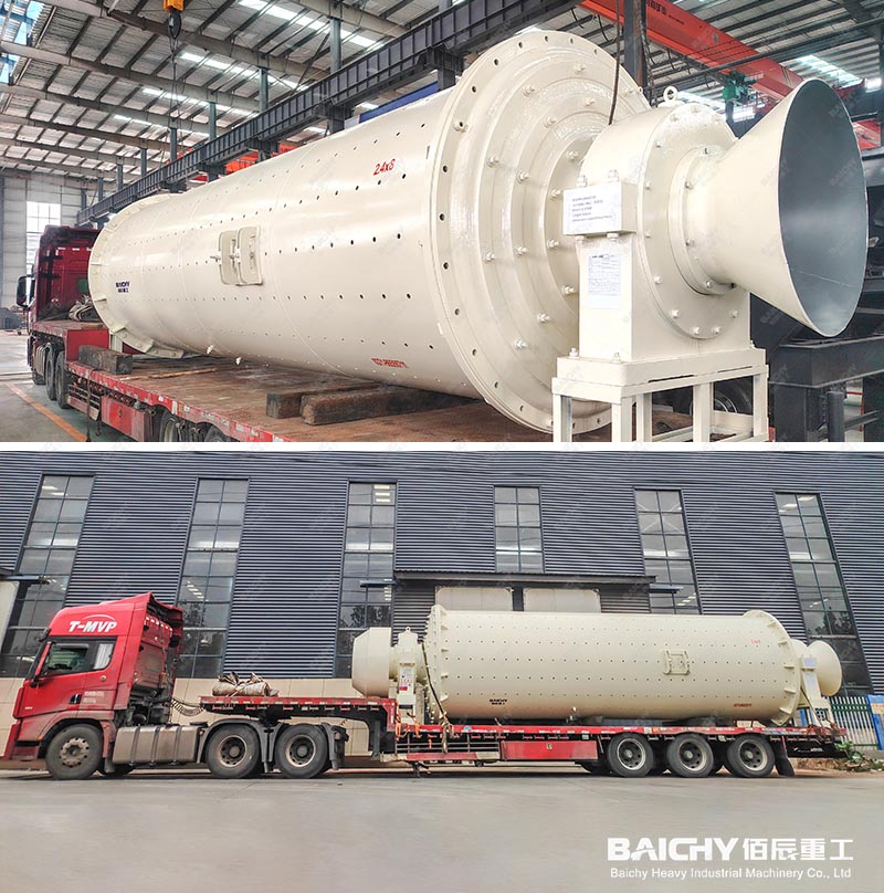 24.x8m Ball mill shipped