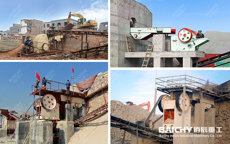 Vibrating feeder on-site operation diagram