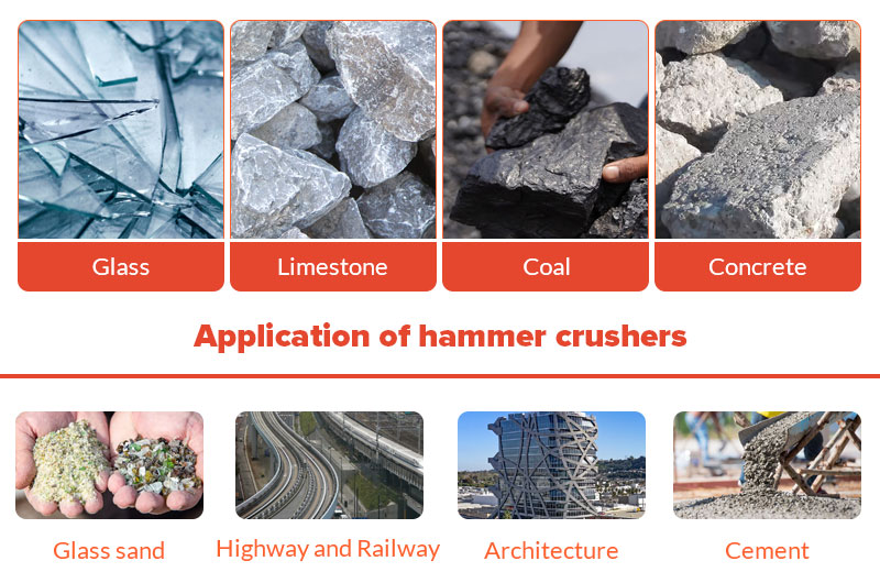 Materials suitable for use with diesel-powered hammer crusher