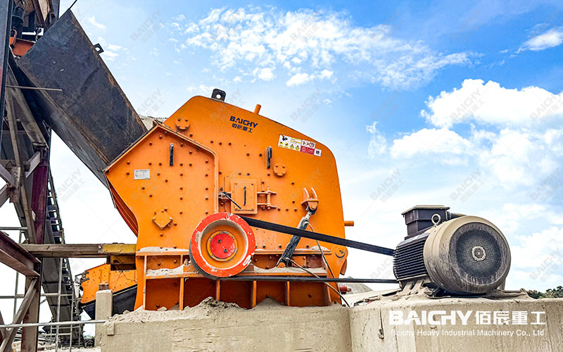 Mexican PF1320 impact crusher production line site