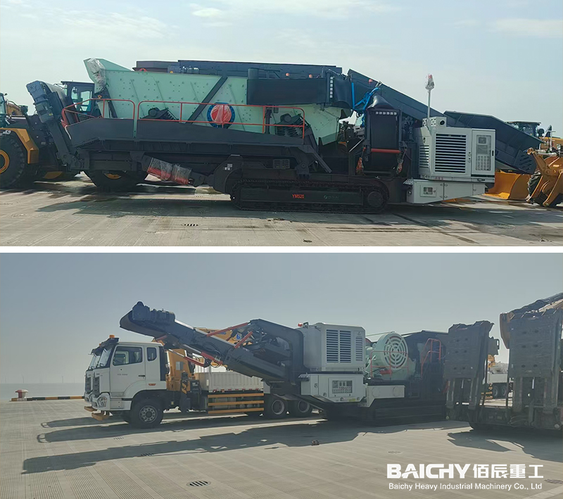 YMC106 Crawler-Mounted Crusher Shipped and Currently En Route via Sea Freight