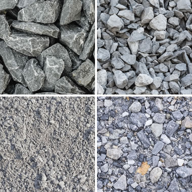 coarse aggregate, crushed limestone, mine run limestone