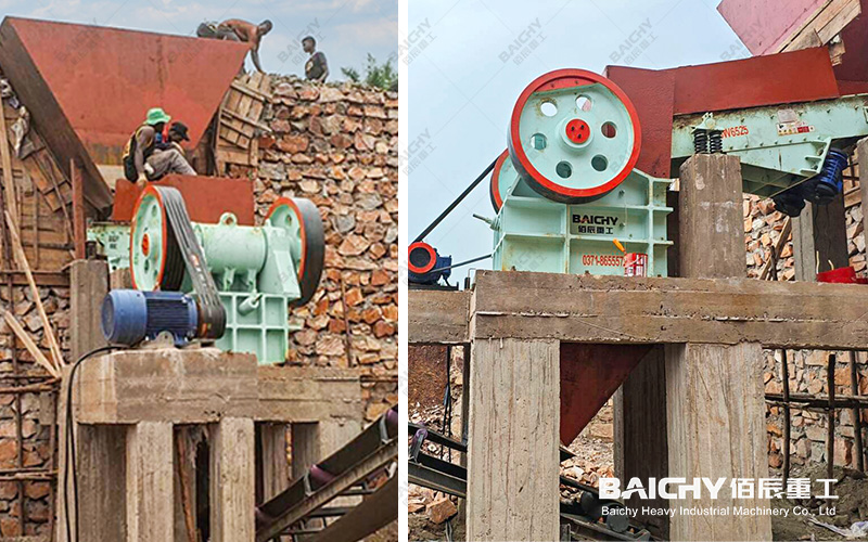 PE400x600 Jaw Crusher: On-site Operation