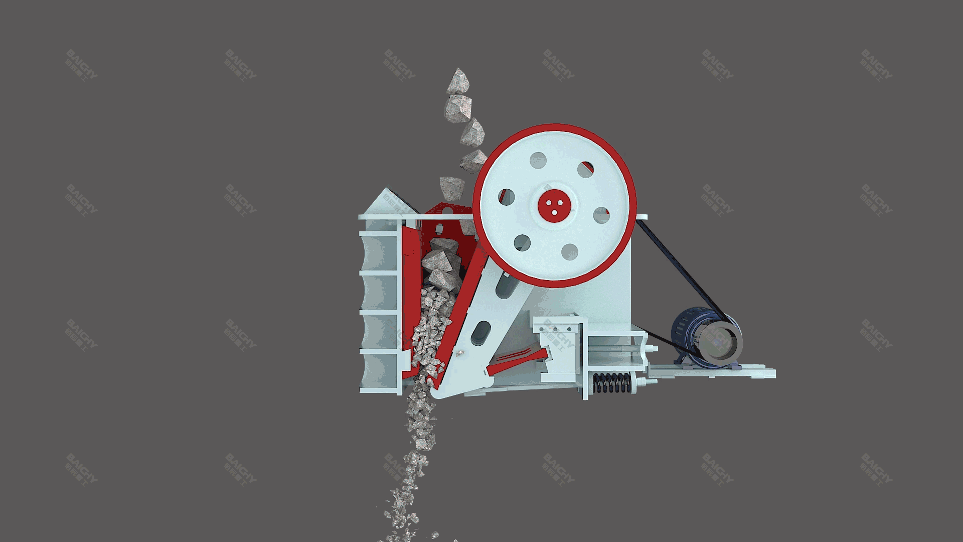 Jaw crusher working principle